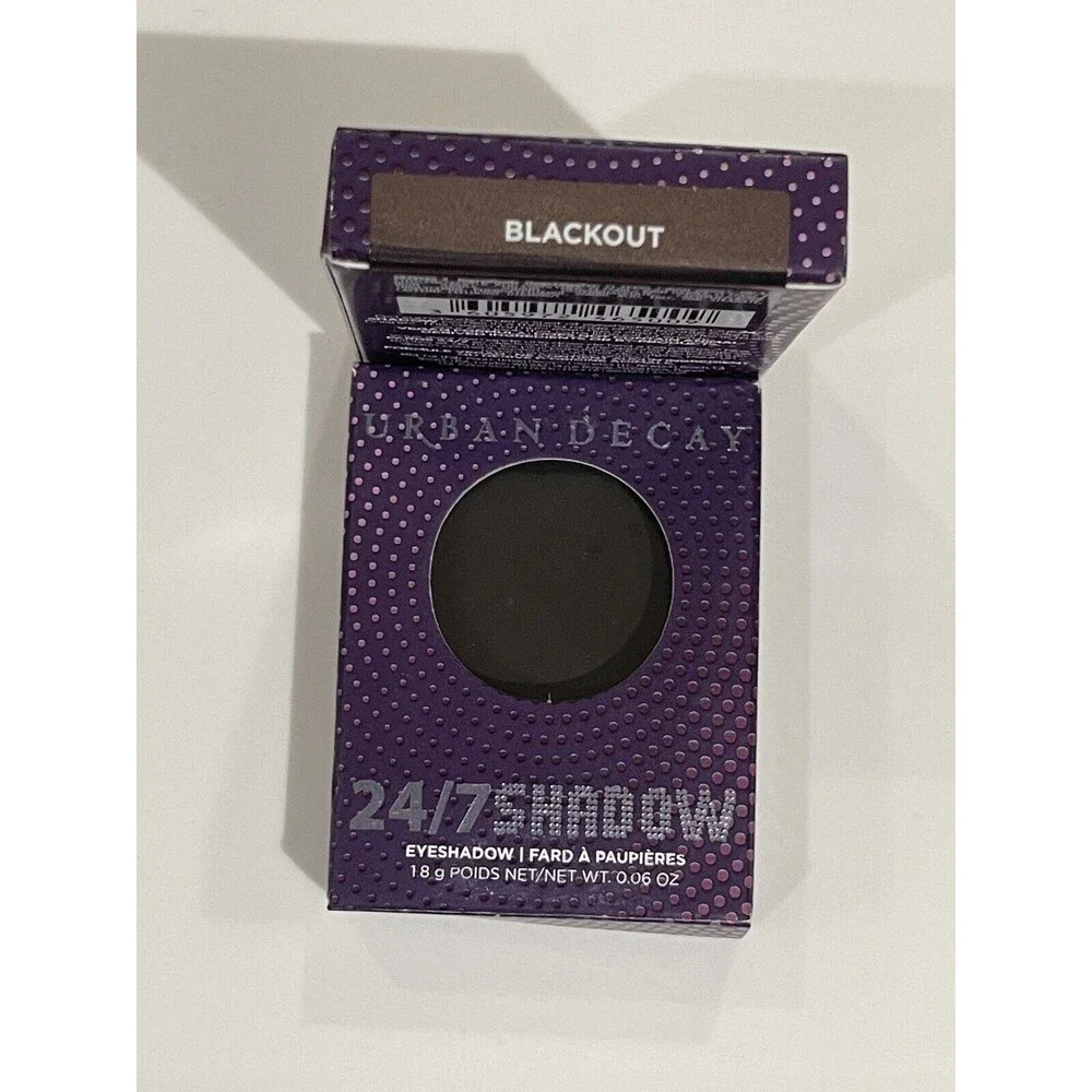 Urban Decay 24/7 Eyeshadow BLACKOUT. BNIB Matte Black New In Box Lot Of 2